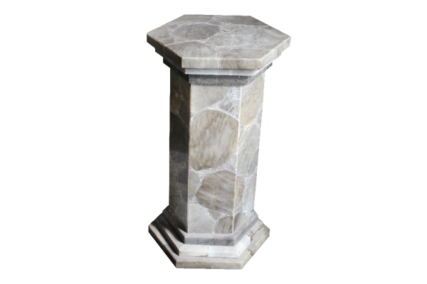 Colonne Marbre Isaorana Hexagonale d25  Ht 60