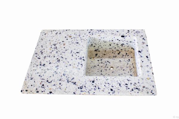 Evier simple bac 80x55 Terrazzo réf 616CB